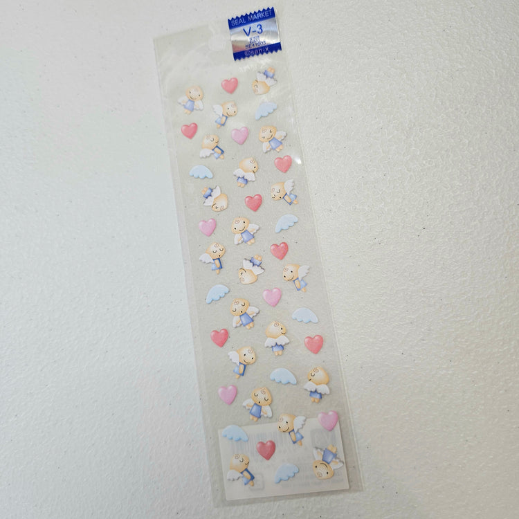 San-x Vintage Angels Kawaii Stickers Sticker Sheet Japan Collectible Cute Gifts