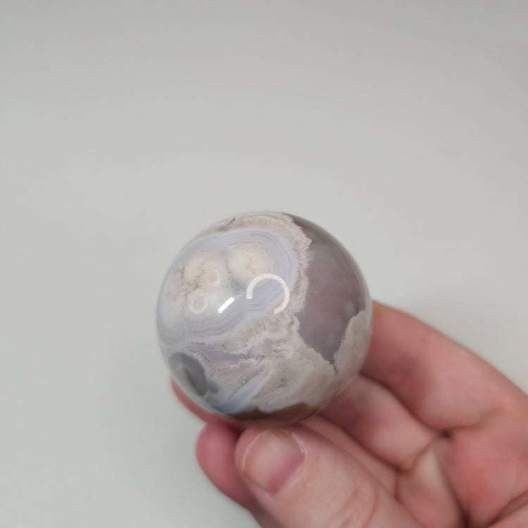 Green Flower Agate Sphere High Quality Collectible