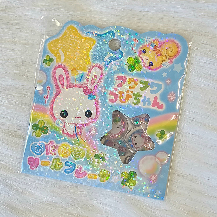 Heisei Ohajiki Marble Flake Stickers Kawaii Japan Collectible