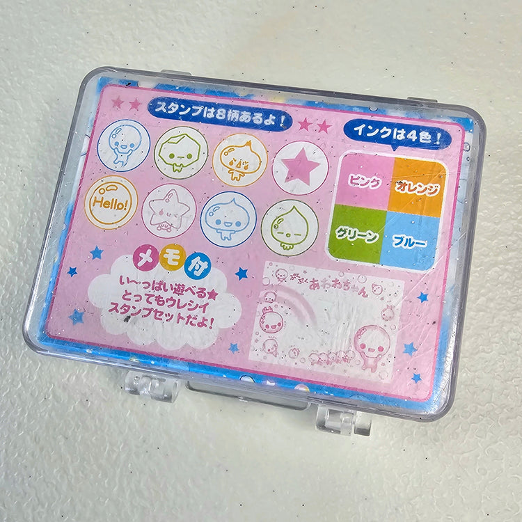 Awawa chan Kawaii Stamp set stampers Japan Retro Collectible Gifts Planner Used