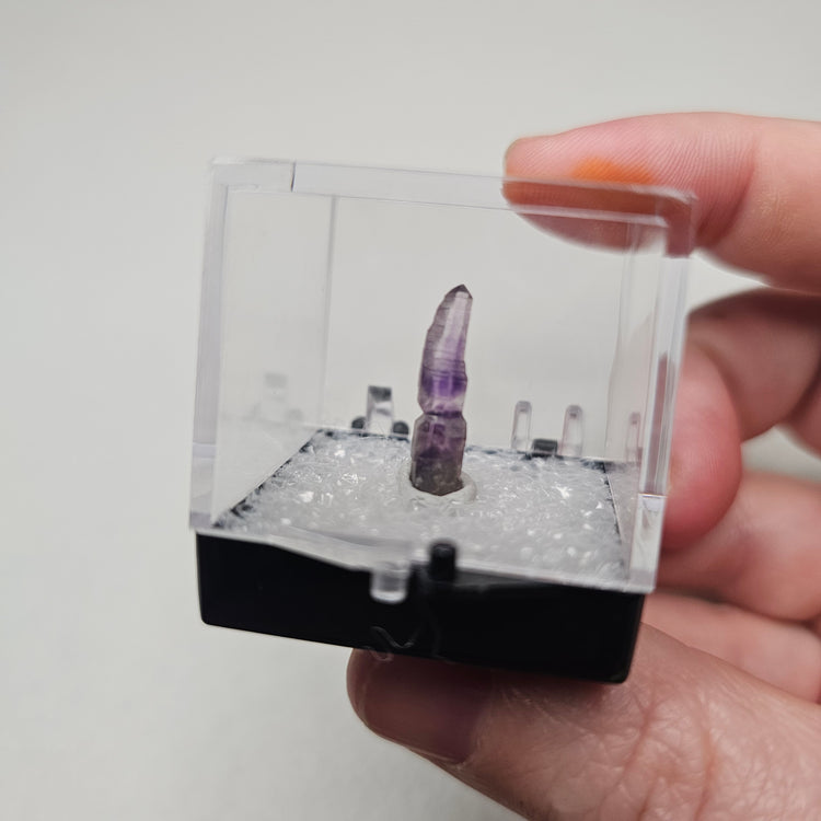 Amethyst Scepter Crystals Minerals Thumbnails Natural Specimen Collectible