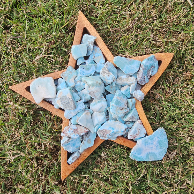 Larimar Stones 1.395 kilo Crystals Collectible Healing Reiki Polished LOT