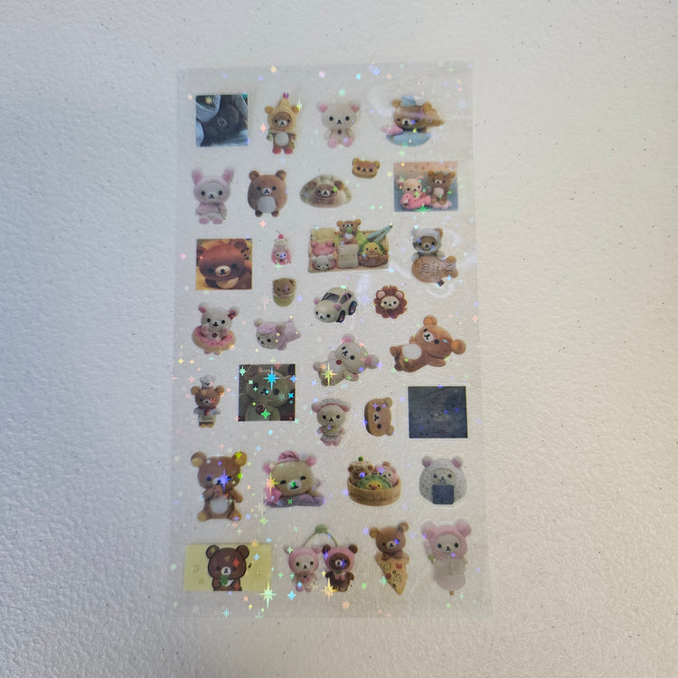 Rilakkuma Kawaii Stickers Sticker Sheet LOT (5) Kawaii Japan