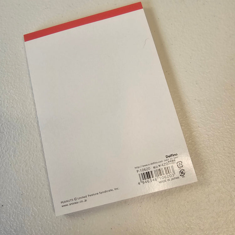 Snoopy Memo Pad Stationery Collectible Gifts Deadstock