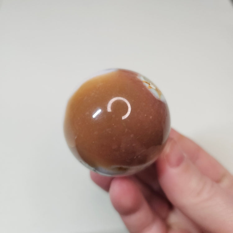 Green Flower Agate Sphere High Quality Collectible