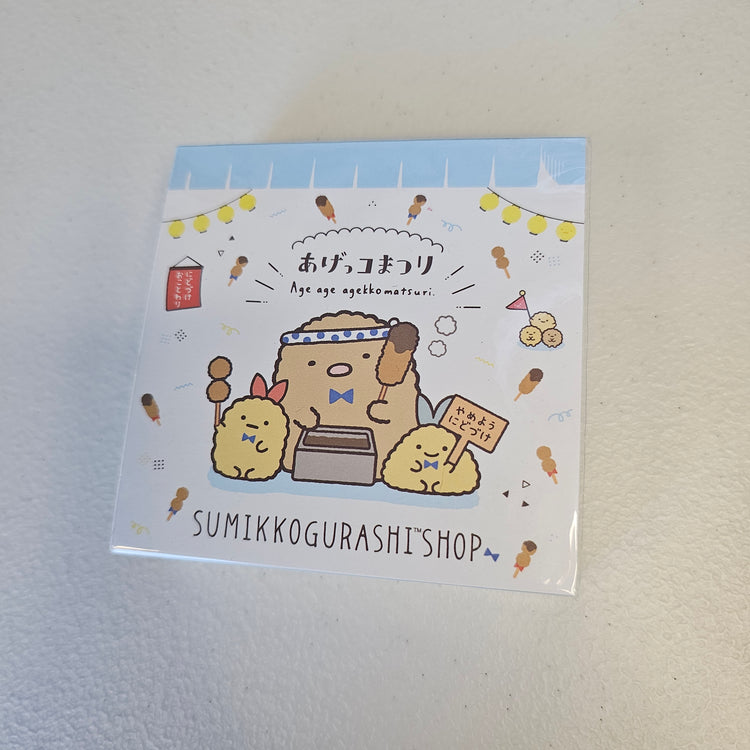 San-x Sumikko Gurashi Shop Square Memo Pad Kawaii Stationery Collectible Gifts
