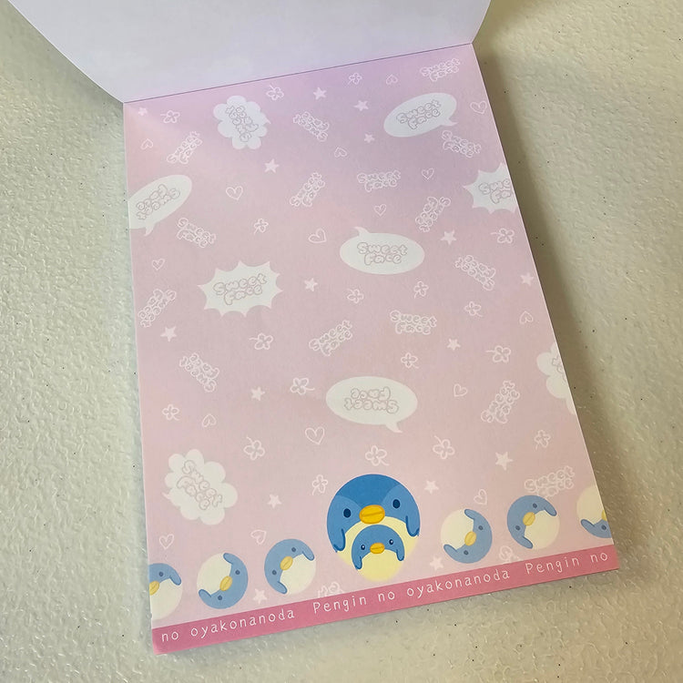 Sweet Face Large Memo Pad Kawaii Stationery Notepad Collectible