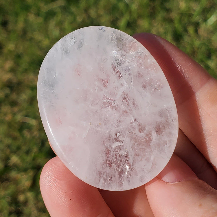 Clear Quartz Beautiful Worry Pocket Stone Crystals Mineral Stones Natural BONUS Information Card Metaphysical Gifts