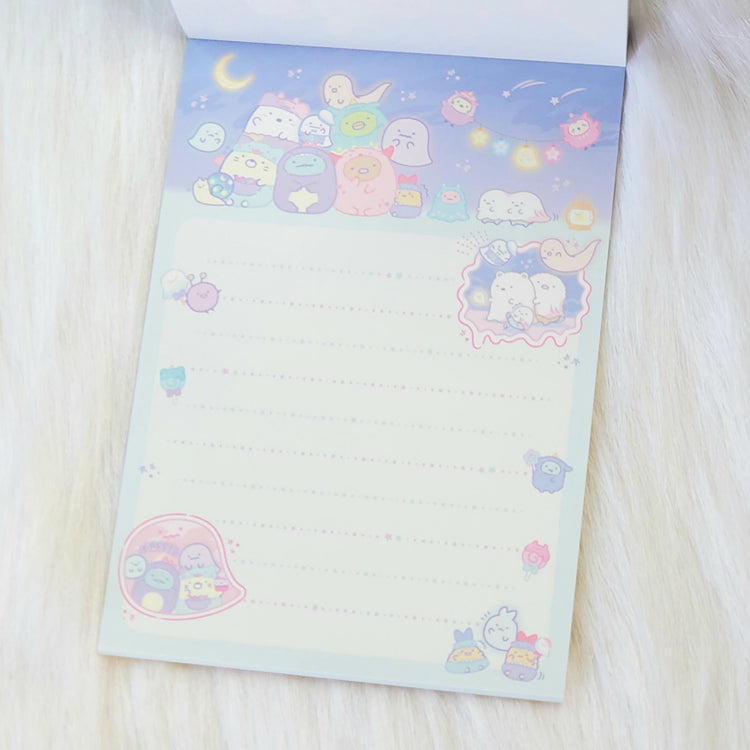 San-x Sumikko Gurashi Obake Ghost Halloween Large Memo Pad Kawaii Stationery Notepad