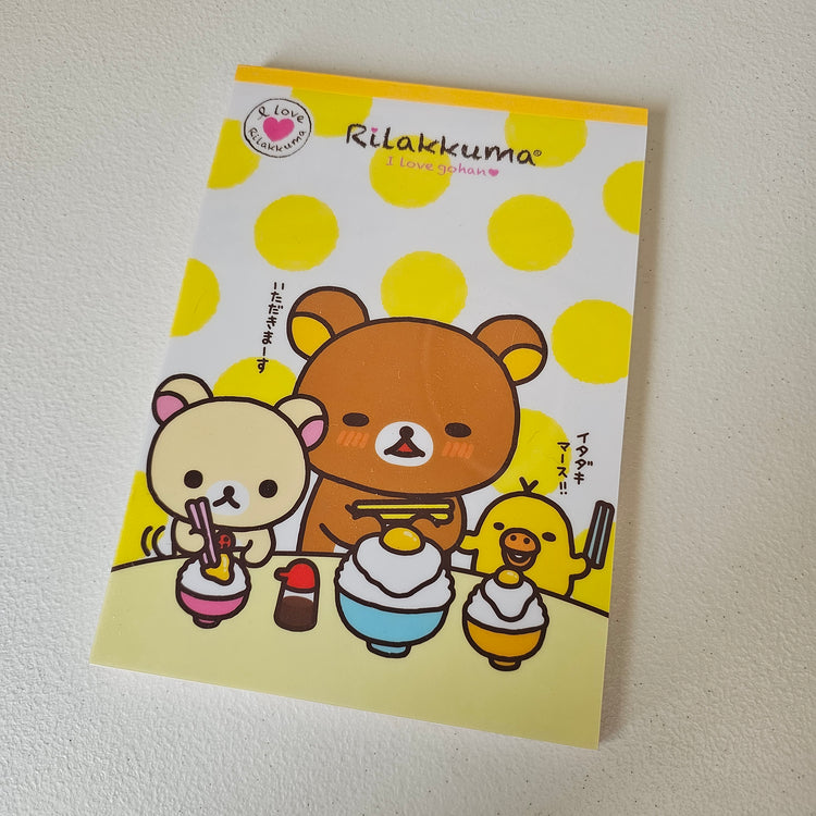 San-x Rilakkuma Large Letter Pad Kawaii Japan Stationery Collectible Gifts