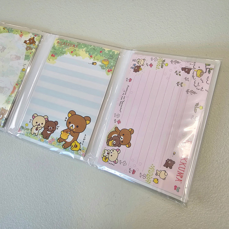 Rilakkuma Fold Out Memo Pad Kawaii Stationery Collectible Gifts