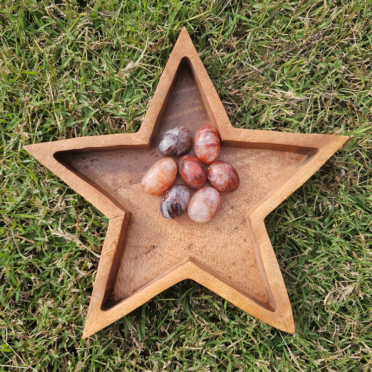 Tumbled Fire Quartz Stones 0.47 lb Crystals Collectible Healing Reiki Metaphysical LOT