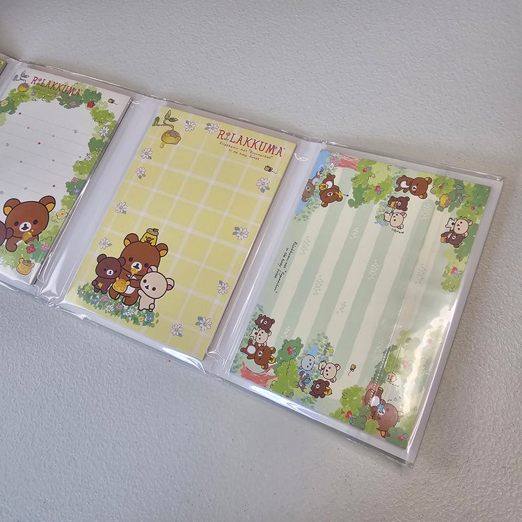 Rilakkuma Fold Out Memo Pad Kawaii Stationery Collectible Gifts