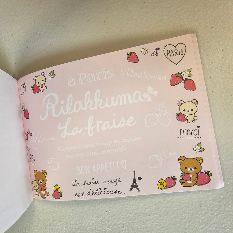 Rilakkuma Large Memo Pad Sticker Page Kawaii Stationery Notepad Collectible