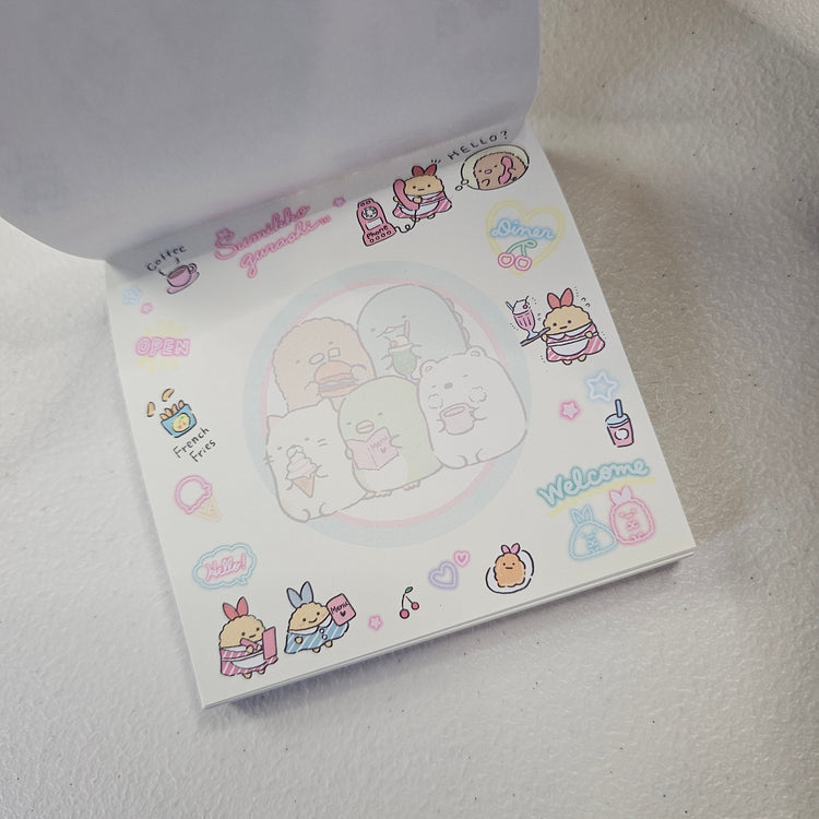 Sumikko Gurashi Memo Pad Kawaii Stationery Collectible Gifts