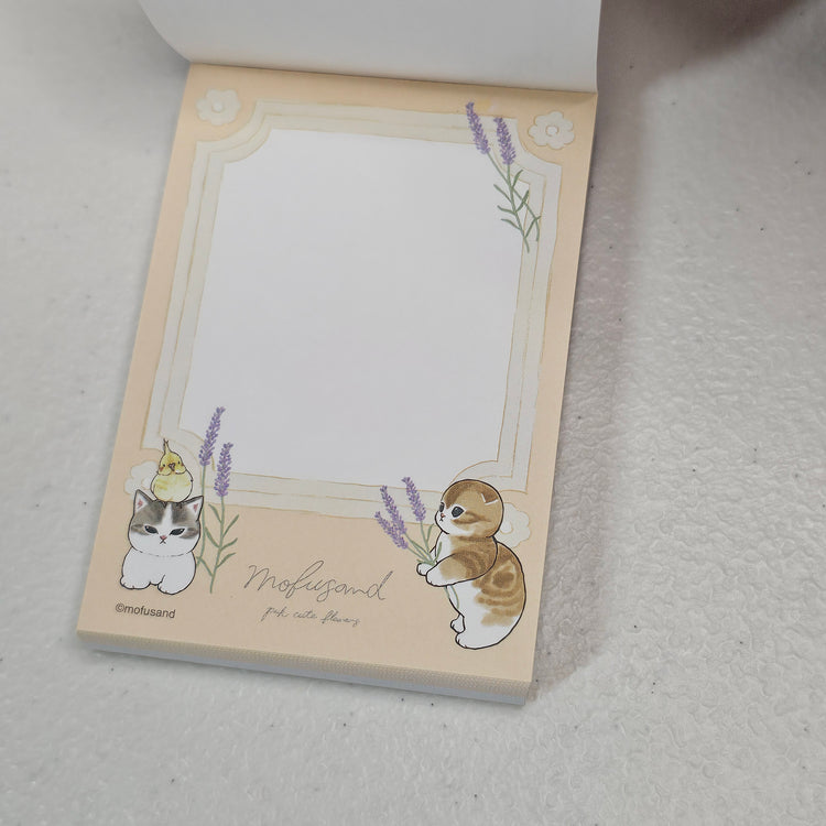 Mofusand Kitty Mini Memo Pad Japan Kawaii Stationery Collectible Gifts