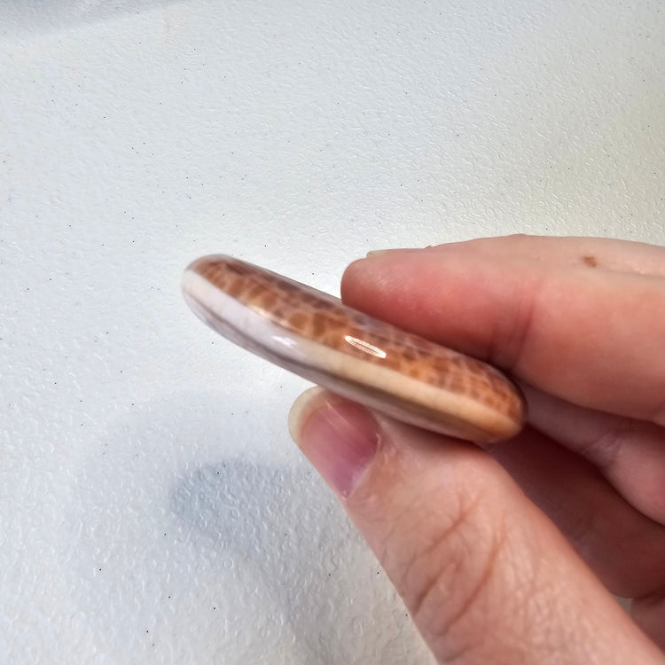 Fire Agate Worry Pocket Stone Crystals Stones BONUS INFO CARD Gifts