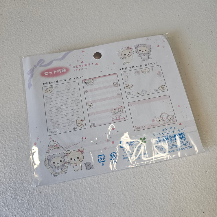Rilakkuma San-x Mini Letterset stationery Set Kawaii Japan Mail Letter