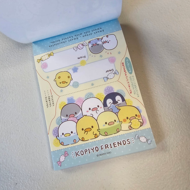 Kopiyo Friends Memo Pad Kawaii Stationery Collectible Gifts
