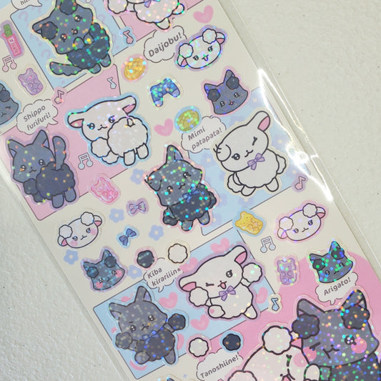 Cheer Cheer Lambs Stickers Sticker Sheet Kawaii Japan Collectible Cute Gifts