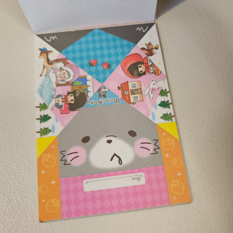 Wonder Books Large Memo Pad Kawaii Stationery Notepad Used