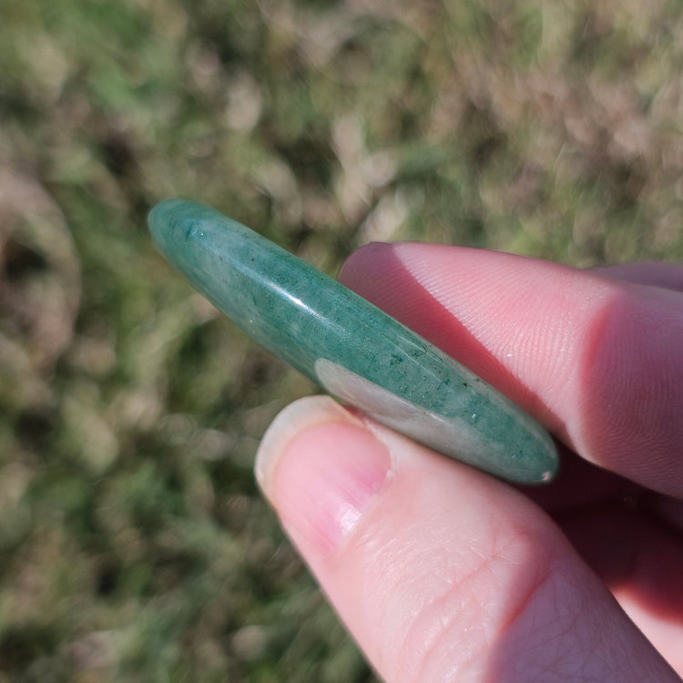 Green Aventurine Worry Stone Beautiful Crystals Mineral BONUS Info Card Gifts