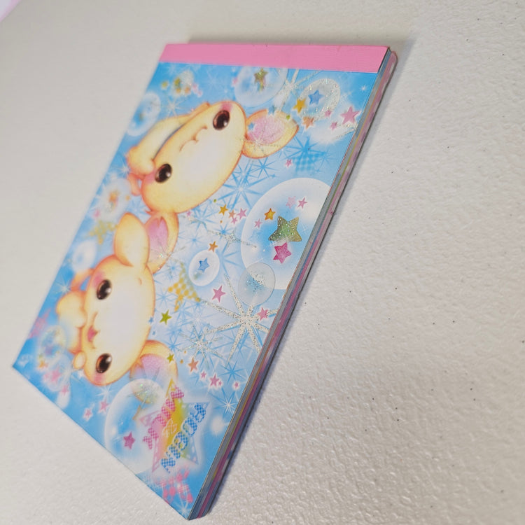 Robin Milk Large Memo Pad Sticker Page Kawaii Stationery Notepad Used