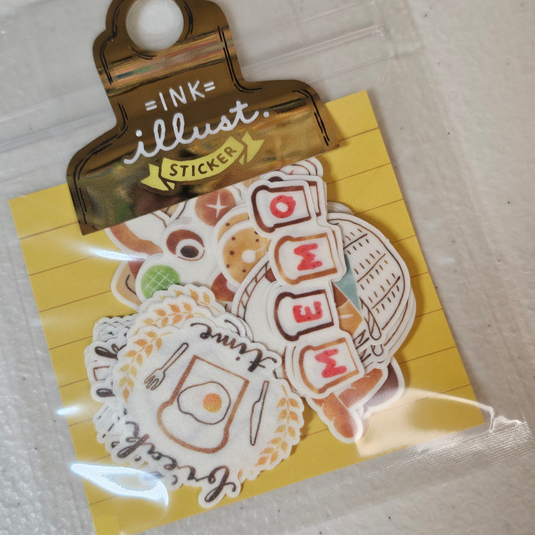 Mind Wave Inc. Bread Japan Stickers Sticker Flakes Kawaii Collectible Cute
