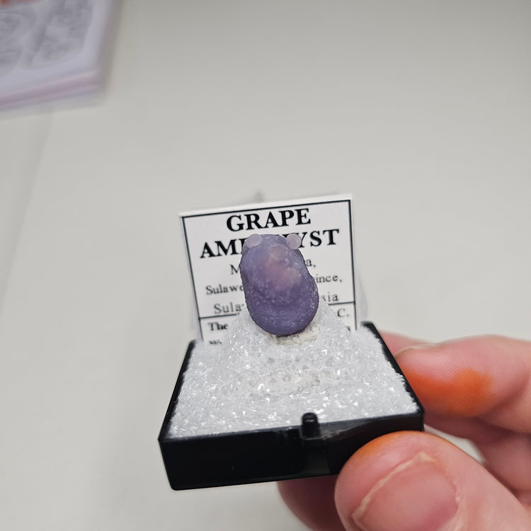 Grape Agate Crystals Minerals Thumbnail Specimen Collectible