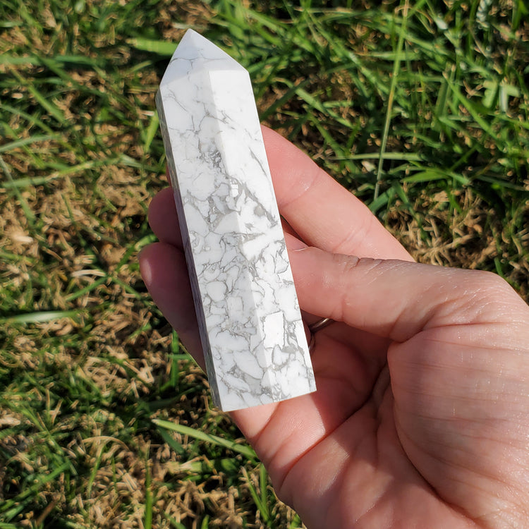 Howlite Tower Crystals BONUS INFO CARD Collectible