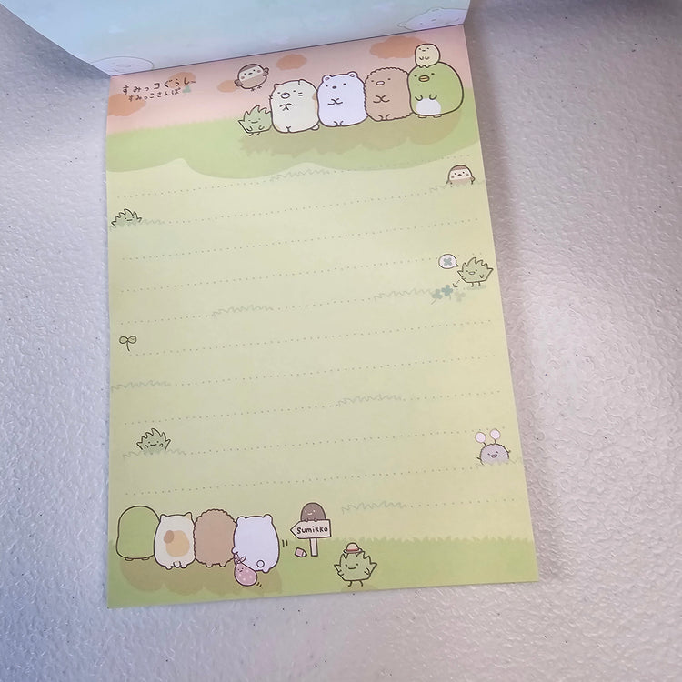 Sumikko Gurashi Memo Pad Kawaii Stationery Collectible Gifts Used