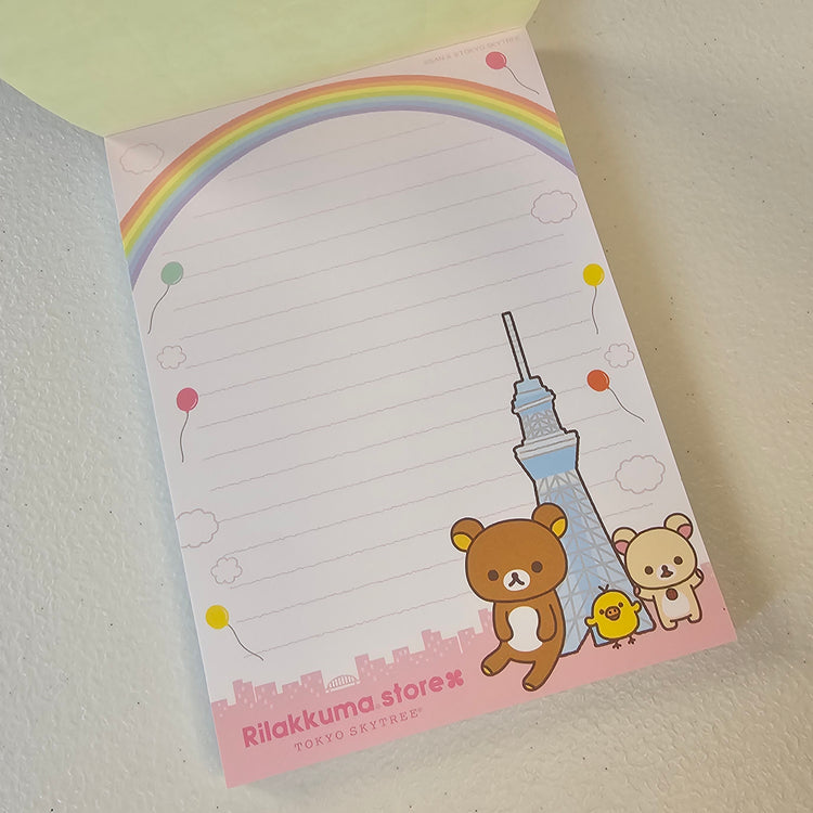 Rilakumma Memo Pad Kawaii Sticker Page Stationery Collectible Gifts