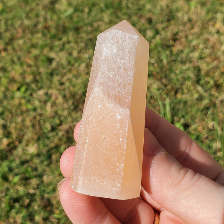 Peach Selenite Crystals Minerals Stones Natural Specimen Collectible