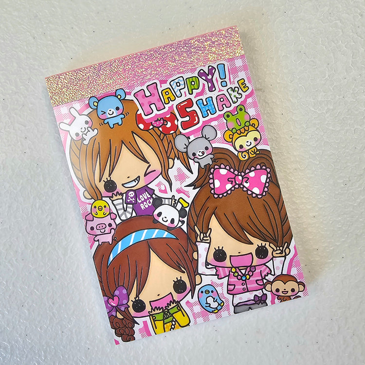 Happy Shake Kawaii Girls Mini Memo Pad Stationery Collectible Gifts