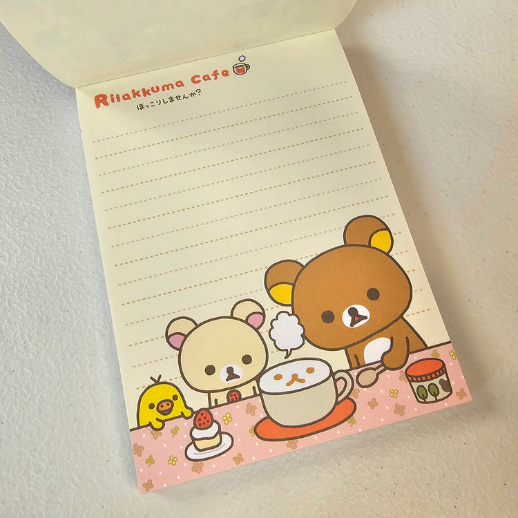 Rilakkuma Large Memo Pad Sticker Page Kawaii Stationery Notepad Collectible Used