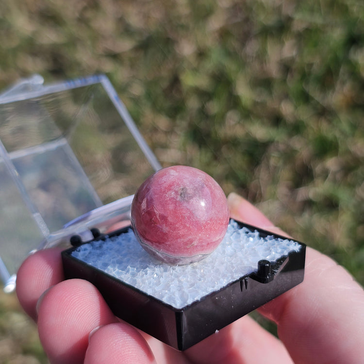 Rhodocrosite Crystals Minerals Thumbnails Natural Specimen Collectible