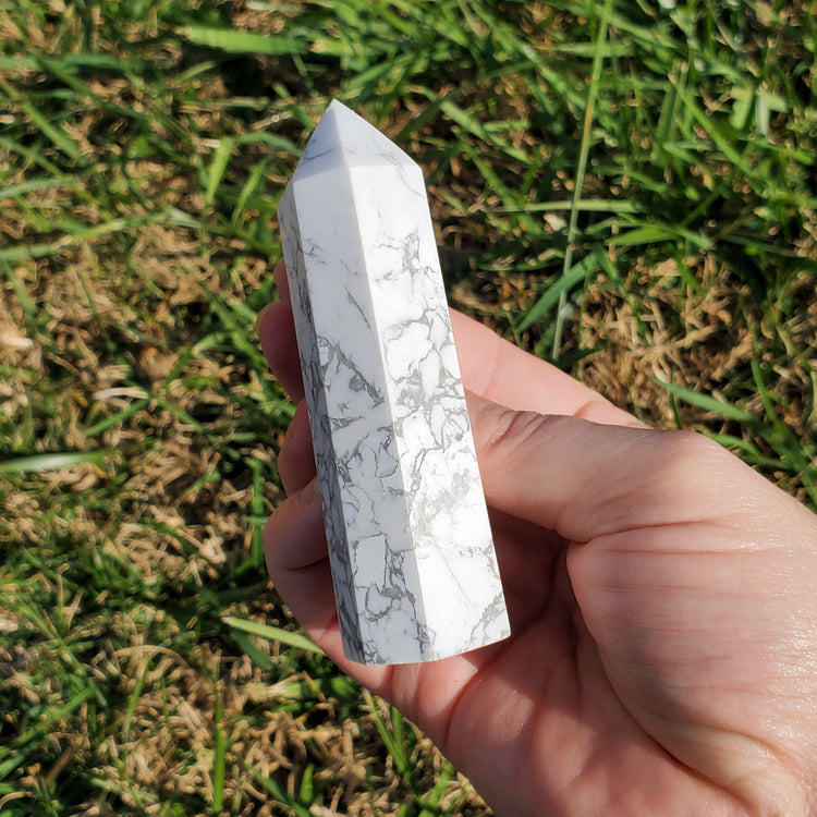 Howlite Tower Crystals BONUS INFO CARD Collectible