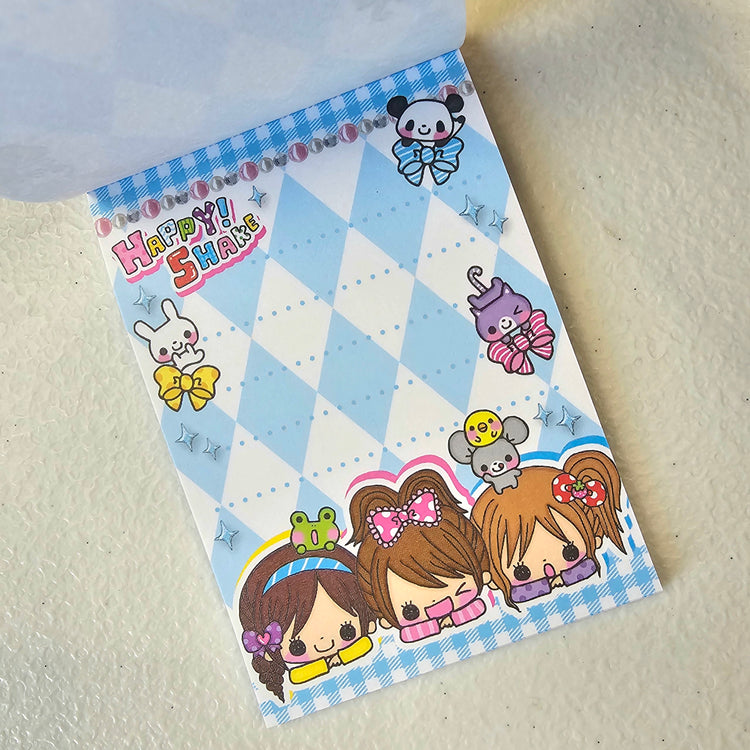 Happy Shake Kawaii Girls Mini Memo Pad Stationery Collectible Gifts