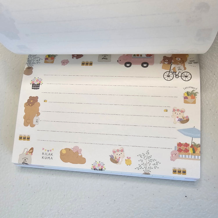 Rilakkuma Memo Pad Kawaii Stationery Collectible Gifts Used