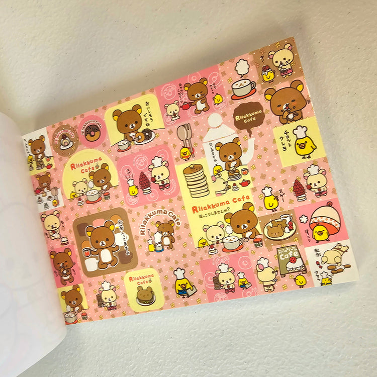 Rilakkuma Large Memo Pad Sticker Page Kawaii Stationery Notepad Collectible Used