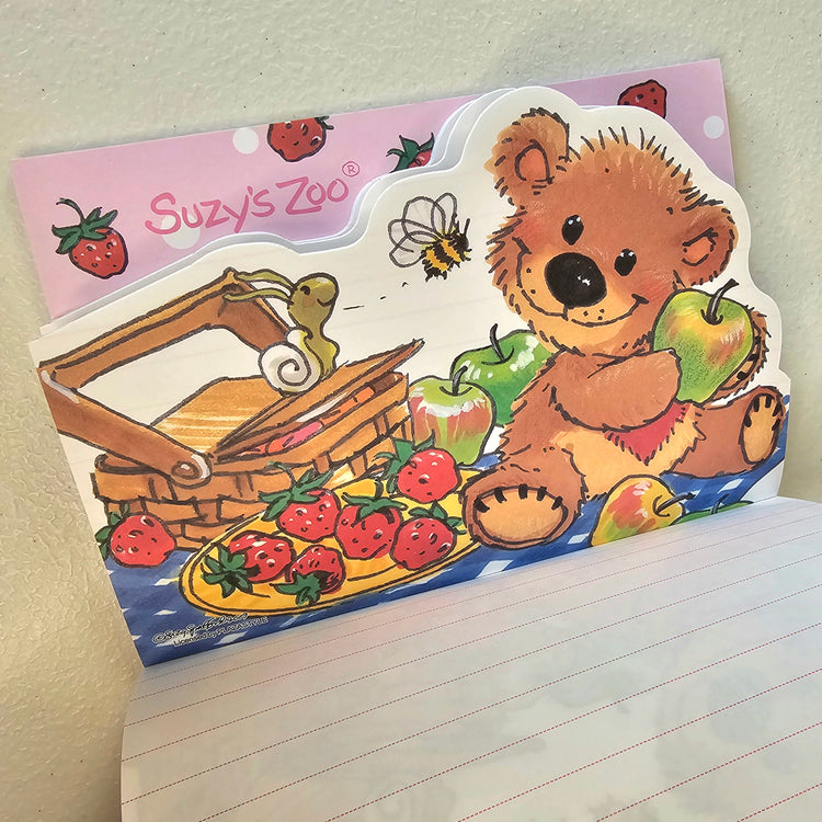 Suzy's Zoo Large Memo Pad Kawaii Stationery Notepad Collectible