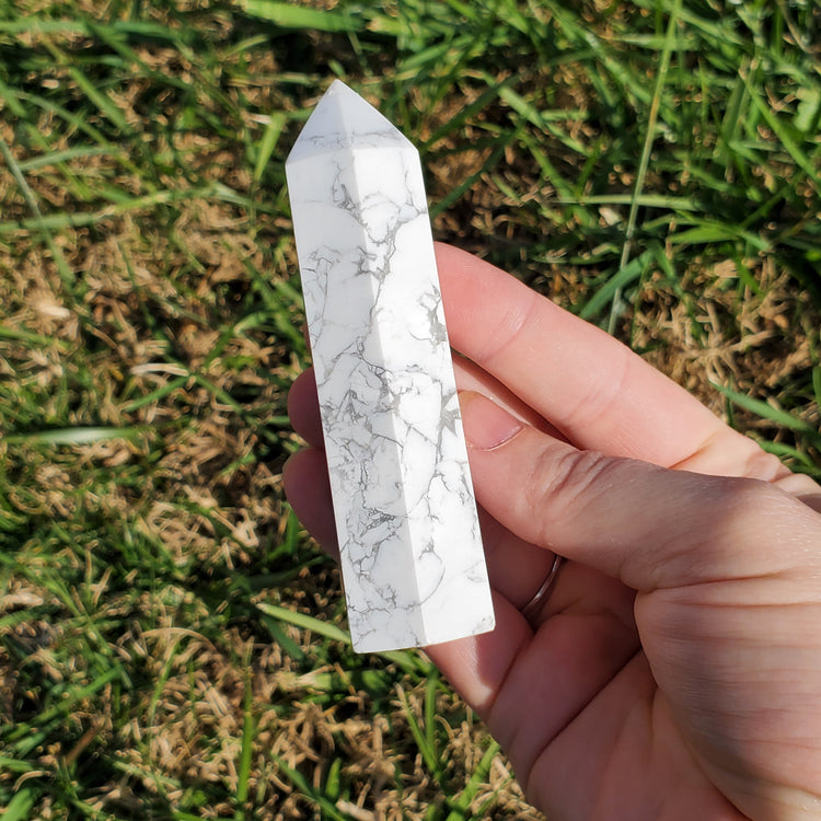 Howlite Tower Crystals BONUS INFO CARD Collectible