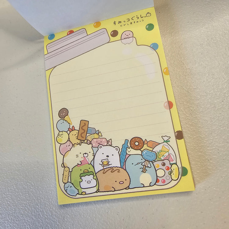 San-x Sumikko Gurashi Large Memo Pad Sticker Page Kawaii Japan