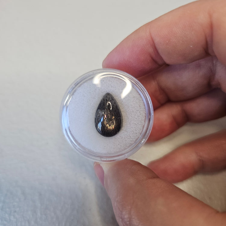 Black Moonstone Cabochon Crystals Minerals Thumbnails Specimen Collectible