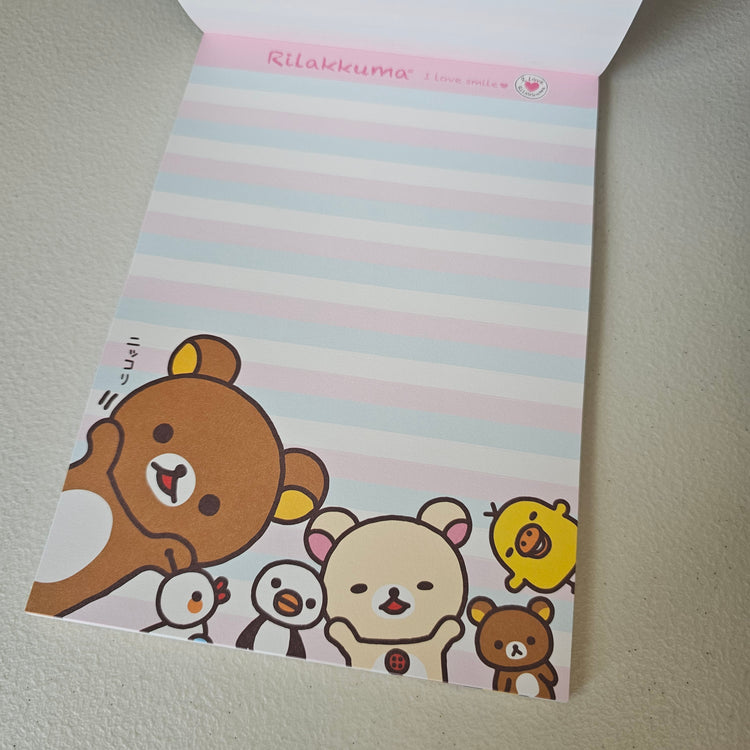 San-x Rilakkuma Large Letter Pad Kawaii Japan Stationery Collectible Gifts