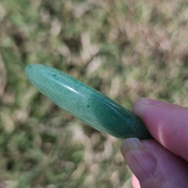 Green Aventurine Worry Stone Beautiful Crystals Mineral BONUS Info Card Gifts