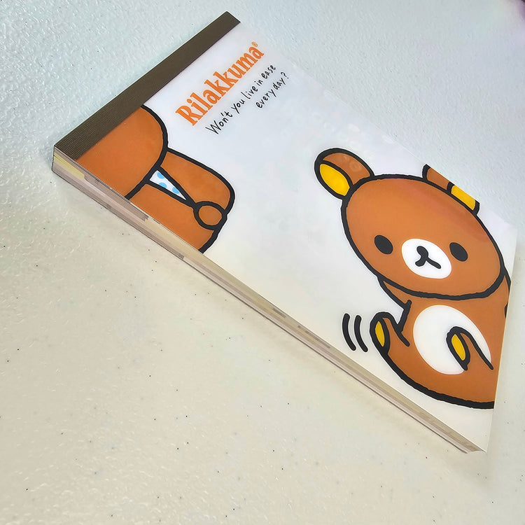 Rilakkuma Large Memo Pad Sticker Page Kawaii Stationery Notepad Collectible Used
