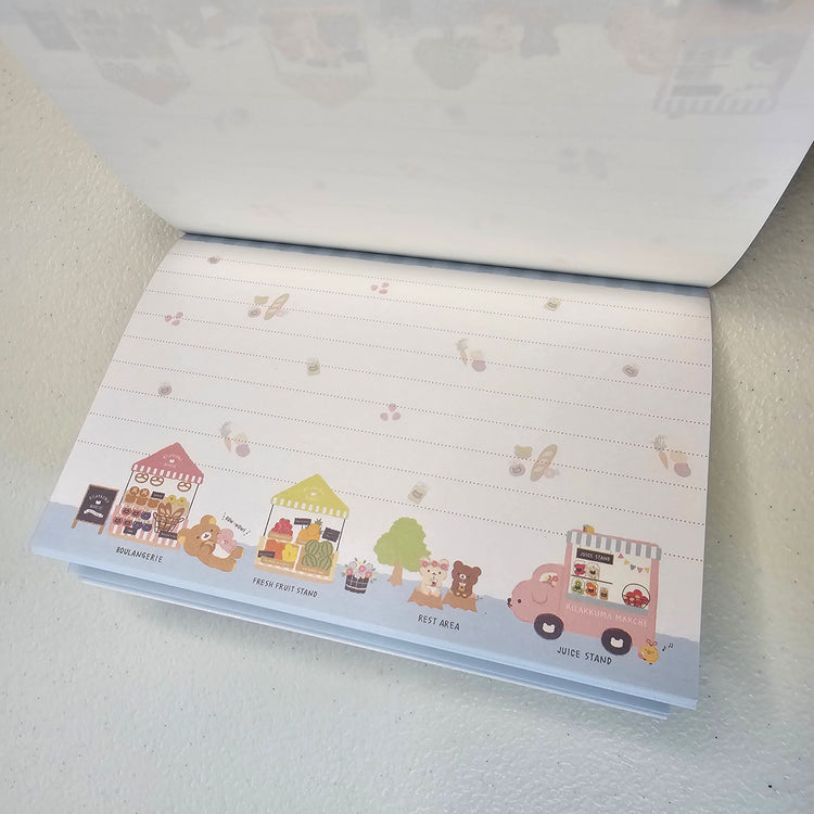 Rilakkuma Memo Pad Kawaii Stationery Collectible Gifts Used