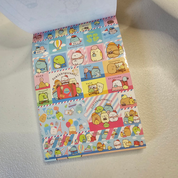 San-x Sumikko Gurashi Large Memo Pad Sticker Page Kawaii Japan