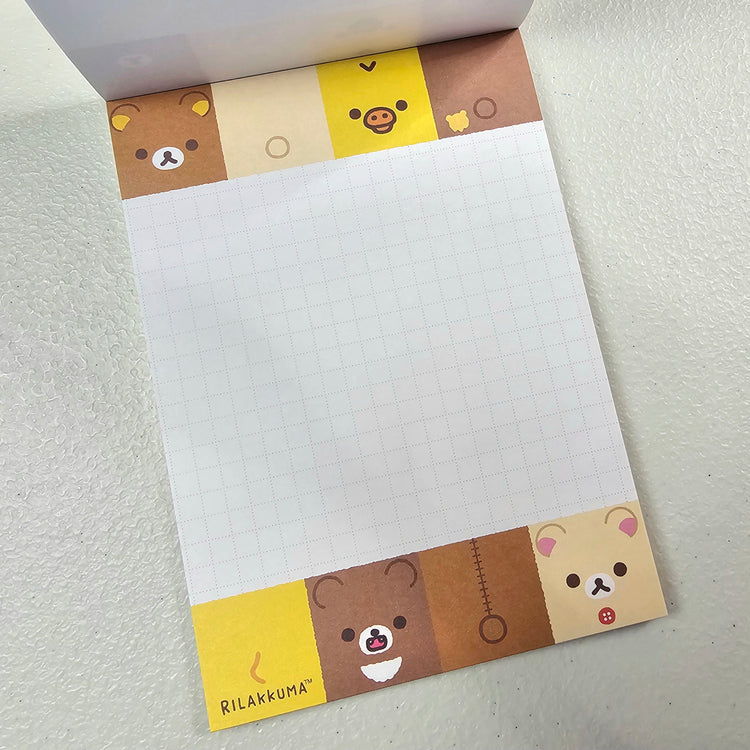 San-x Rilakkuma Large Memo Pad Kawaii Japan